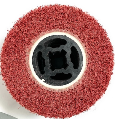 Non-Woven Flap Wheel, Scouring Pad Wire Drawing Polishing Burnishing Wheel Disc, Wire Drawing Polishing Burnishing Whee