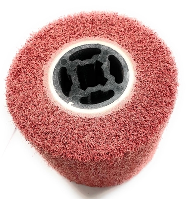 Non-Woven Flap Wheel, Scouring Pad Wire Drawing Polishing Burnishing Wheel Disc, Wire Drawing Polishing Burnishing Whee