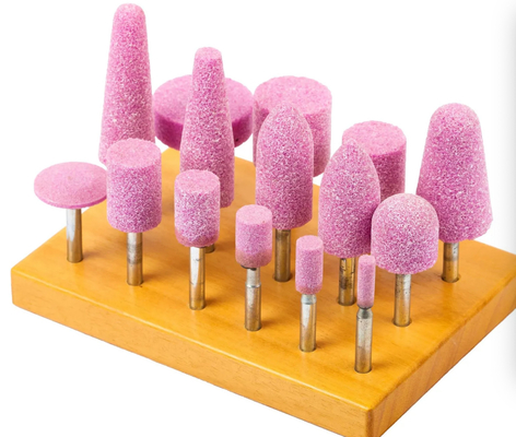 Vitrified Mounted Points With Rod Abrasive Grinding Points Abrasive Stone Point